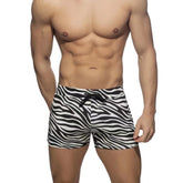 Zebra Stripe Swim Shorts